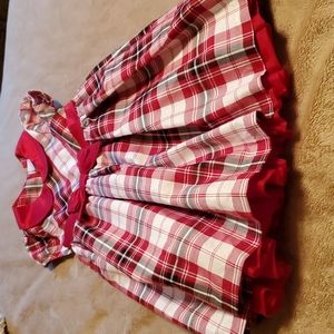 Gymboree holiday plaid dress (size 5T)